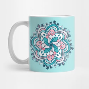 Flower Mandala With Hidden Eyes Mug